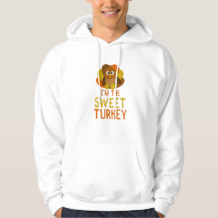 Funny Sweet Turkey Family Matching Thanksgiving Hoodie