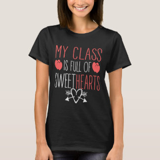 Funny Sweethearts Valentine Teacher Gift Long Slee T-Shirt