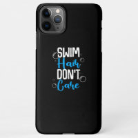 Funny Swim Hair Dont Care Gift Cute Swimming Men