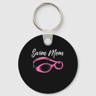 Funny Swim Mum Gift Cute Swimmer Girls Key Ring