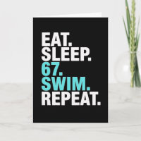 Funny Swimmer 67 Sleep Swim Repeat