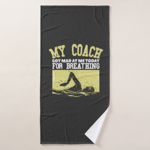 Funny Swimmer Bath Towel