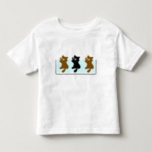 Funny Swimming Cats , Cute Cat Illustration Toddler T-Shirt