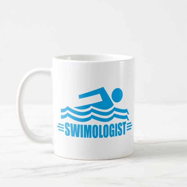 Funny Swimming Coffee Mug (Left)