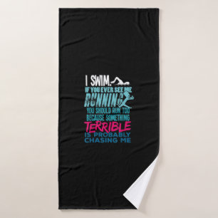 Funny Swimming Gift  A Swimmer Bath Towel