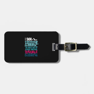 Funny Swimming Gift A Swimmer Luggage Tag