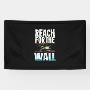 Funny Swimming Gift  A Swimming Athlete Design Banner