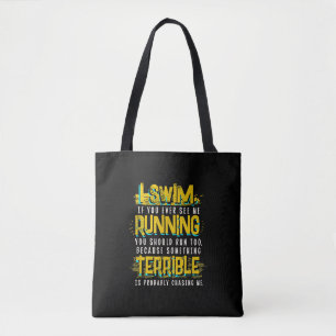 Funny Swimming Gift For Swimmer Tote Bag