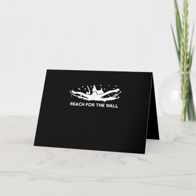 Funny Swimming  Gift  Swimmer Sport Swim Team Card (Front)