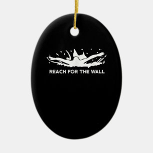 Funny Swimming  Gift  Swimmer Sport Swim Team Ceramic Tree Decoration