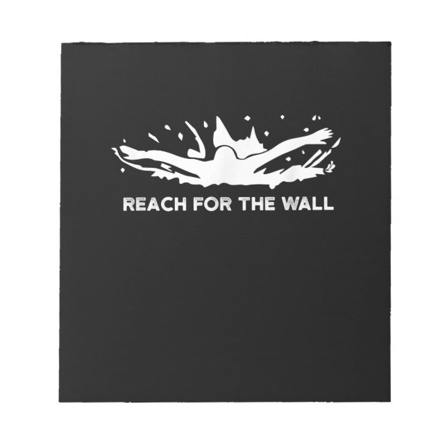 Funny Swimming  Gift  Swimmer Sport Swim Team Notepad (Front)