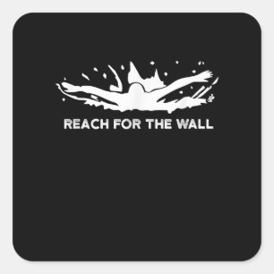 Funny Swimming Gift Swimmer Sport Swim Team Square Sticker