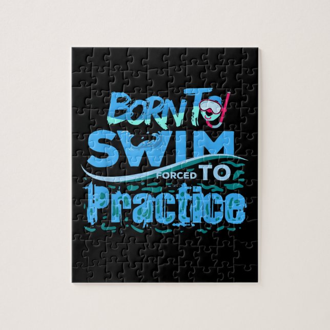 Funny Swimming Gift  Swimming Design Jigsaw Puzzle (Vertical)