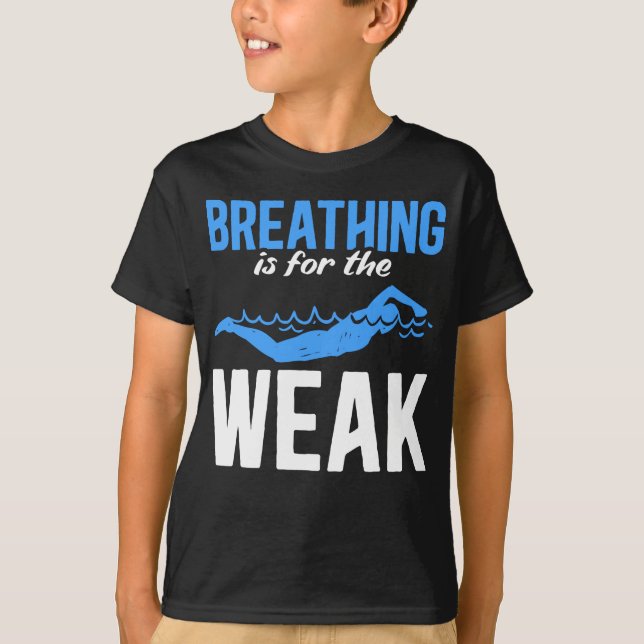 Funny Swimming Humour Swimmer T-Shirt (Front)