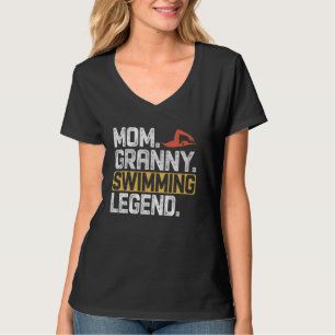 Funny Swimming Mum Granny Legend Cool Granny T-Shirt