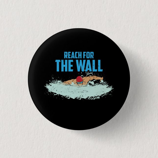 Funny Swimming Quote 3 Cm Round Badge (Front)