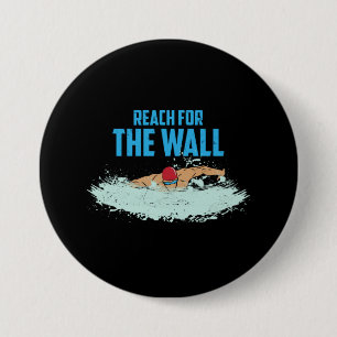 Funny Swimming Quote Swimmer Gift 7.5 Cm Round Badge