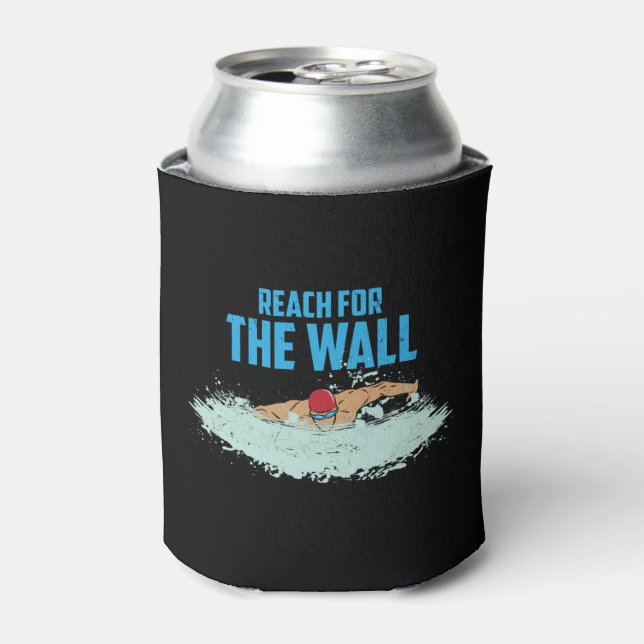 Funny Swimming Quote Swimmer Gift Can Cooler (Can Front)