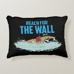 Funny Swimming Quote Swimmer Gift Decorative Cushion