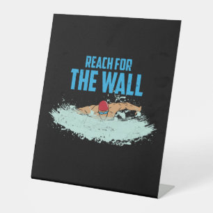 Funny Swimming Quote Swimmer Gift Pedestal Sign