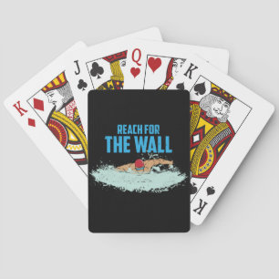 Funny Swimming Quote Swimmer Gift Playing Cards