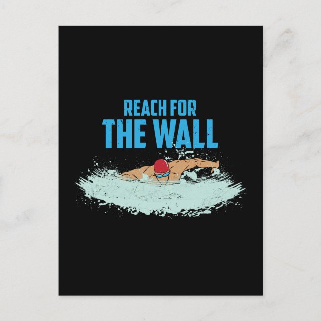 Funny Swimming Quote Swimmer Gift Postcard (Front)