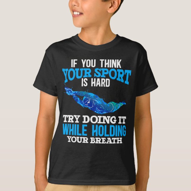 Funny Swimming Sport Swimmer Skill T-Shirt (Front)