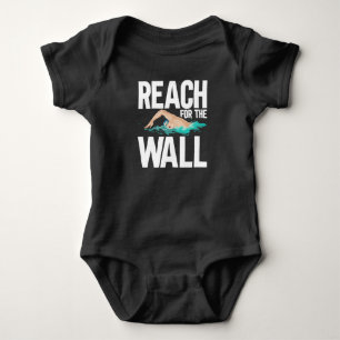 Funny Swimming Team Swimmer Quotes Baby Bodysuit