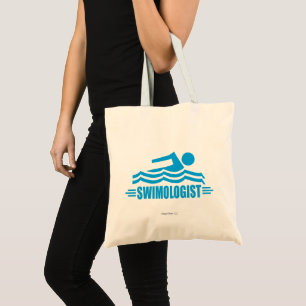 Funny Swimming Tote Bag