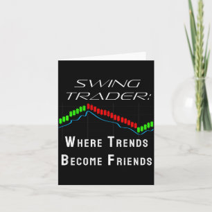 Funny Swing Trader Trading Stock Market  Card