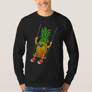 Funny Swinging Pineapple Swinger Fruit Animated Cu T-Shirt