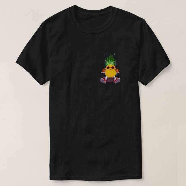 Funny Swinging Pineapple Swinger T-Shirt (Design Front)