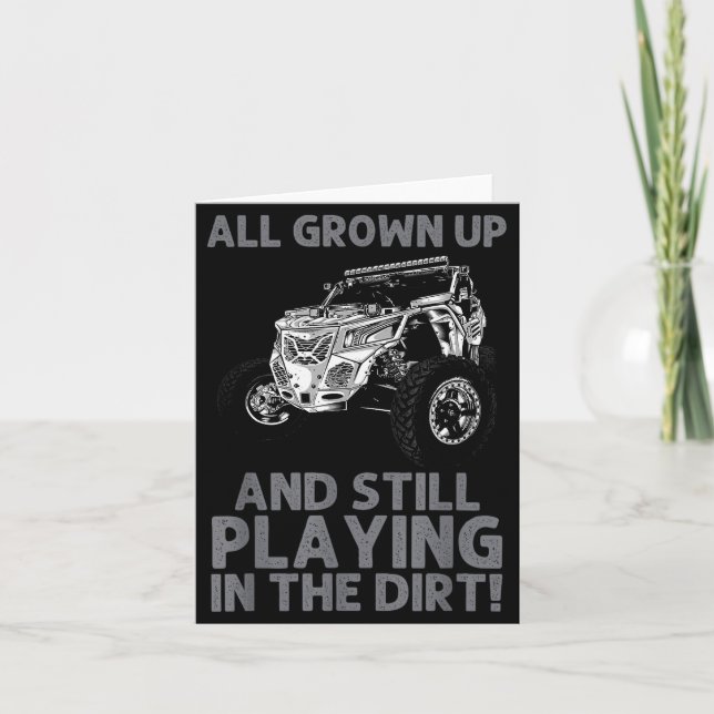 Funny Sxs Design For Men Women Offroading Utv Side Card (Front)