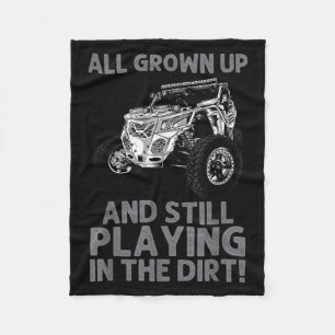 Funny Sxs Design For Men Women Offroading Utv Side Fleece Blanket