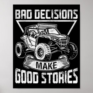 Funny Sxs Design For Men Women Sxs Utv Side By Sid Poster