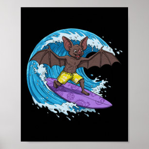 Funny T Is Surfing An Ocean Wave 1 - Fan Fun Poster