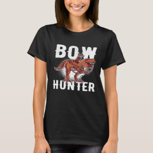 Funny T Rex Bow Hunter Archery Animal Dinosaur T R T-Shirt