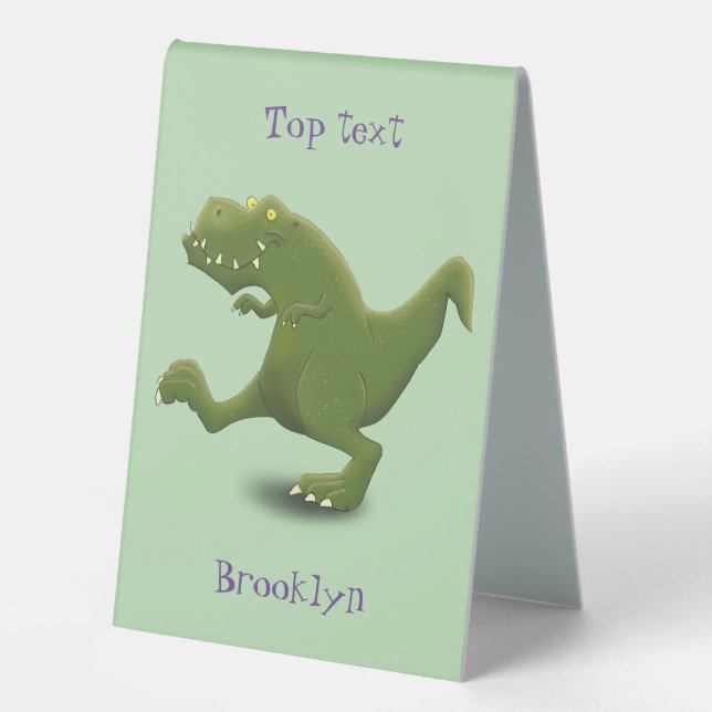 Funny T rex dinosaur cartoon humour (Front)