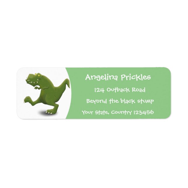 Funny T rex dinosaur cartoon humour (Front)