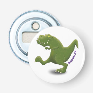 Funny T rex dinosaur cartoon humour Bottle Opener