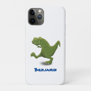 Funny T rex dinosaur cartoon humour  iPhone 11 Pro Case