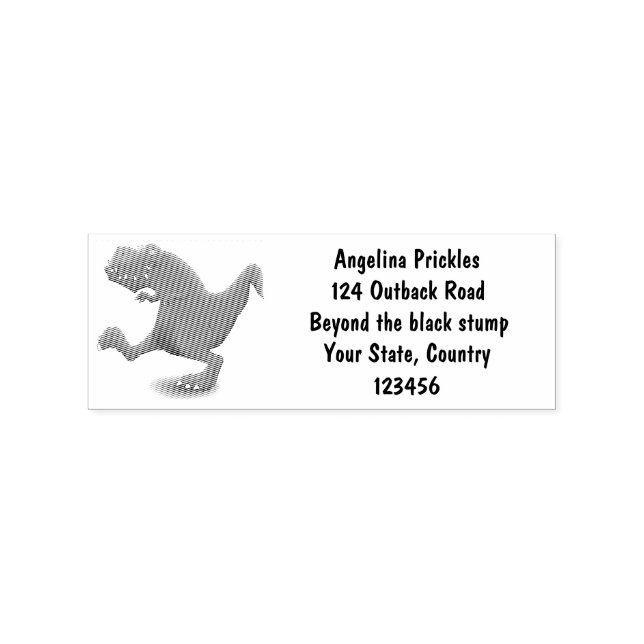 Funny T rex dinosaur cartoon humour  Rubber Stamp (Imprint)