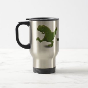 Funny T rex dinosaur cartoon humour Travel Mug
