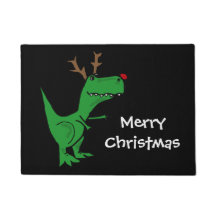 Funny T-Rex Dinosaur Christmas Reindeer