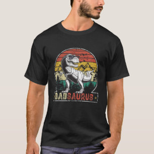 Funny T Rex Dinosaur Dadsaurus Matching Family Men T-Shirt