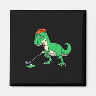 Funny T Rex Dinosaur Golf Gifts Shirts For Men Gol Magnet