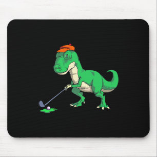 Funny T Rex Dinosaur Golf Gifts Shirts For Men Gol Mouse Mat