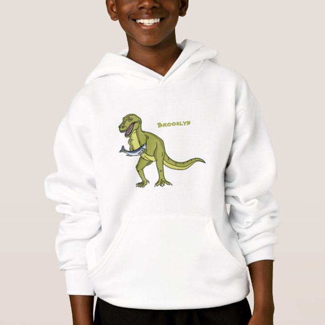 Funny T rex dinosaur illustration  (Front)