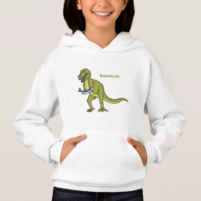 Funny T rex dinosaur illustration (Front)