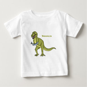 Funny T rex dinosaur illustration  Baby T-Shirt